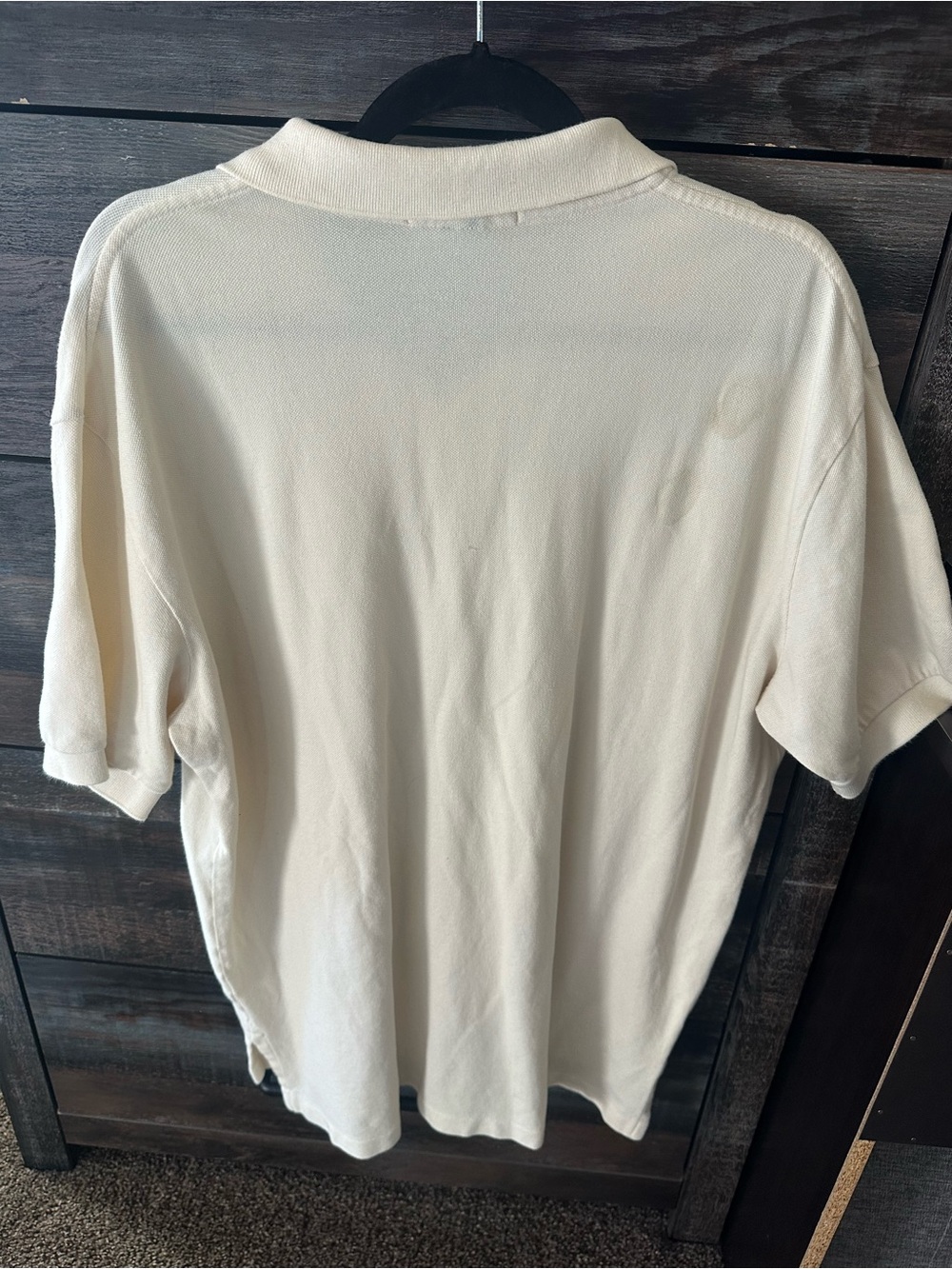 Vintage Ralph Lauren Men’s Cream Polo - Picture 4 of 10